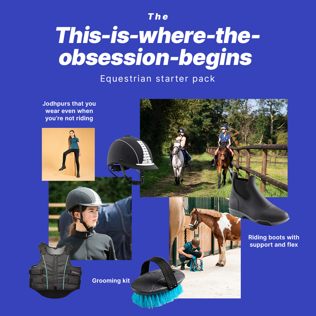Ready to shine at the RDS Horse Show? 🐴✨
Don’t forget your Equestrian Essentials Starter Pack! From polished boots to gleaming tack, make sure you're prepped for a flawless ride in the ring. Saddle up for success! 🏆 #RDS #horseshow