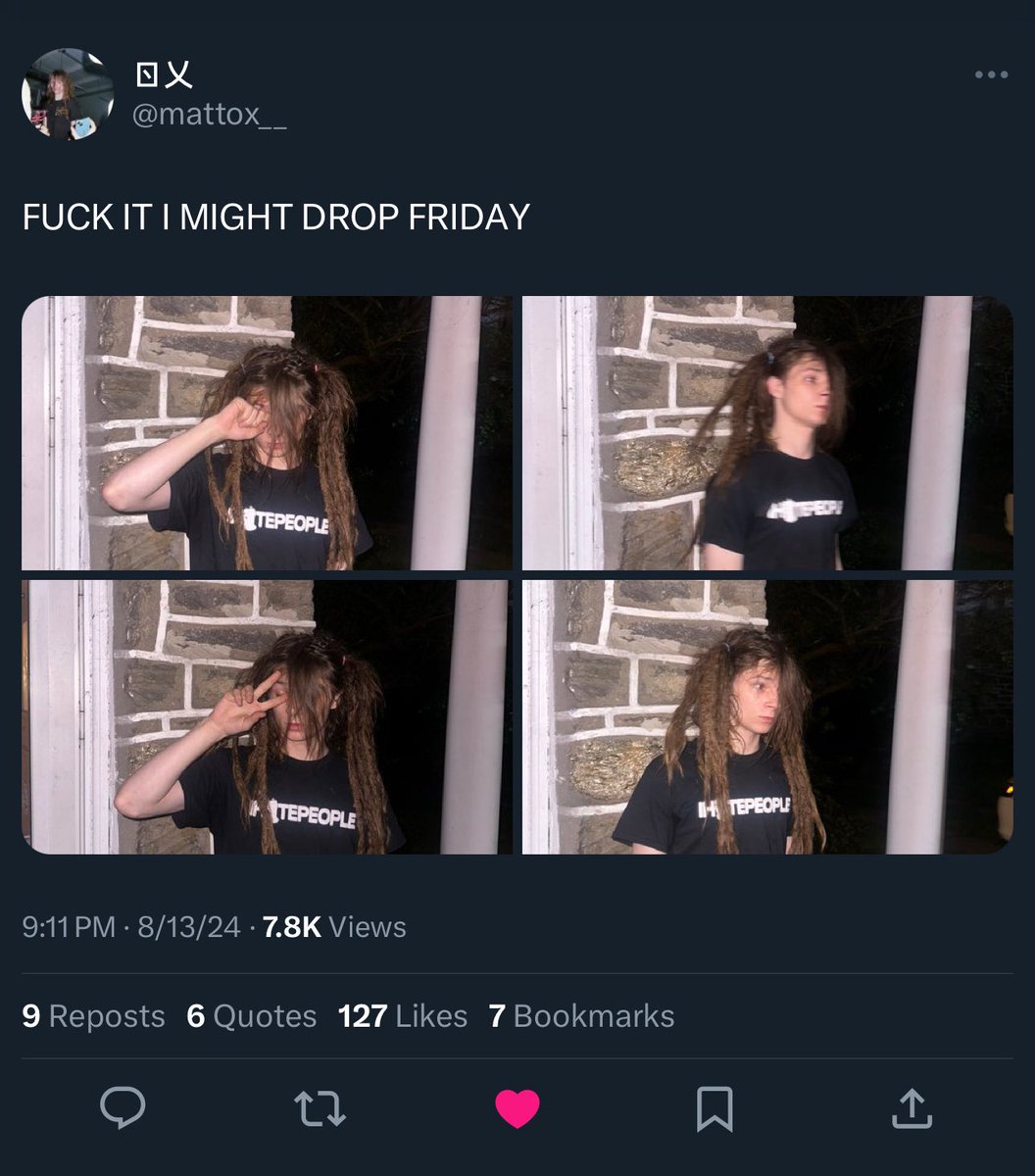 STRAPPEDUS's tweet photo. Matt OX says he might drop new music on Friday 👀 https://t.co/7RR4K0KwFz