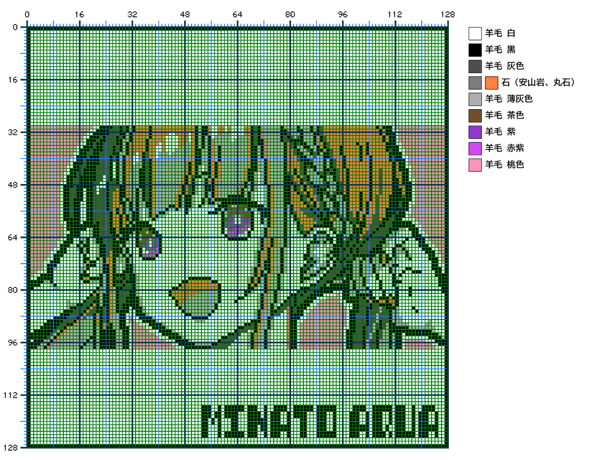 マイクラ ドット 絵 設計 図