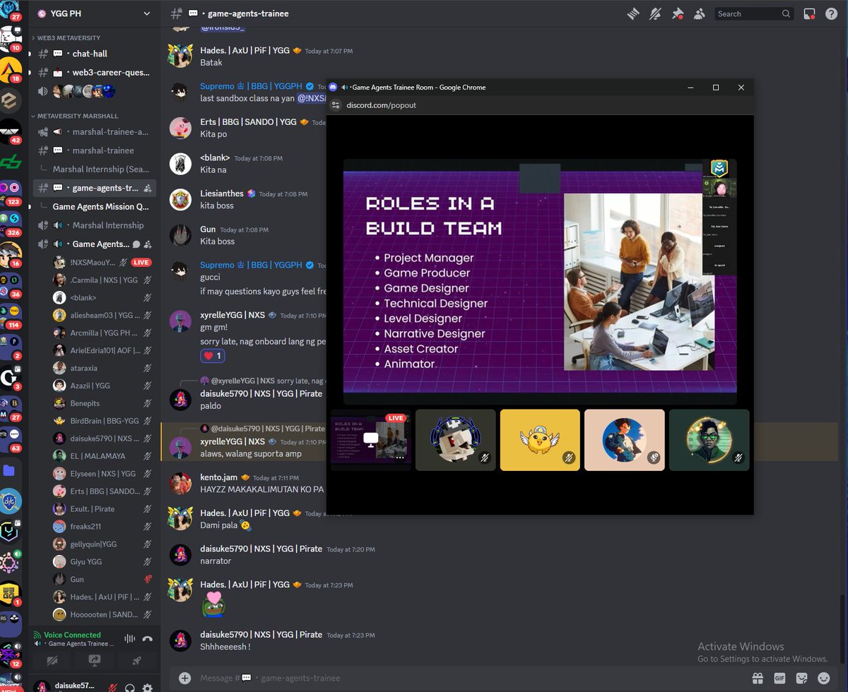 daisuke5790's tweet photo. Thank you sir ! @ElBonuan from @XOVOXLabs for all the Knowledge you've shared to us GAME Agents ! We learn a lot in Game Development! Salute ! to you!
@YieldGuild
@YGGPilipinas
@W3Metaversity
@kuyakevs5
@_iamBirdBrain
#web3metaversity #MarshalProgram #YGG #TogetherWeLearn https://t.co/YgygFd7qhC