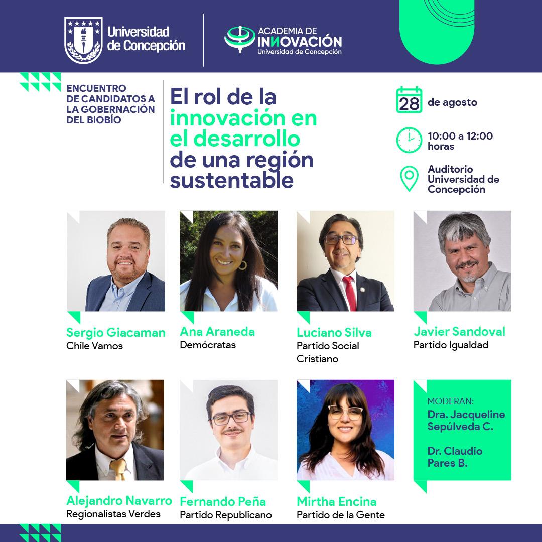 ¡Participa de este primer encuentro de candidatos organizados por la Academia de Innovación!
Inscríbete aquí: identificanos.app/inscripcion/778