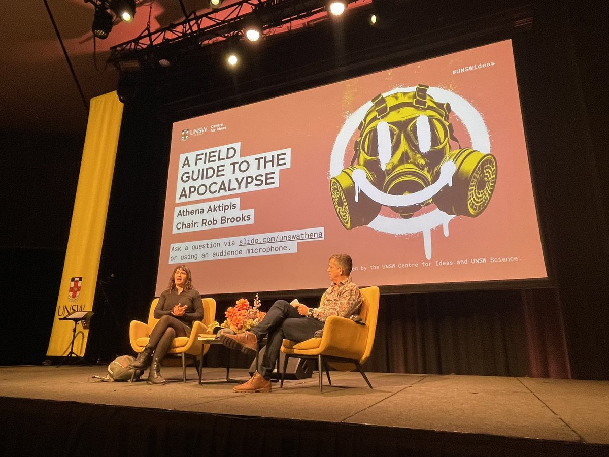 Rebecca LeBard (@rlebard) on Twitter photo A Field Guide to the Apocalypse | <a href="/AthenaAktipis/">Athena Aktipis</a> interviewed by <a href="/Brooks_Rob/">Rob Brooks</a> for #scienceweek <a href="/UNSWScience/">UNSW Science</a> @UNSWCentreIdeas #unswideas A Field Guide to the Apocalypse | <a href="/AthenaAktipis/">Athena Aktipis</a> interviewed by <a href="/Brooks_Rob/">Rob Brooks</a> for #scienceweek <a href="/UNSWScience/">UNSW Science</a> @UNSWCentreIdeas #unswideas