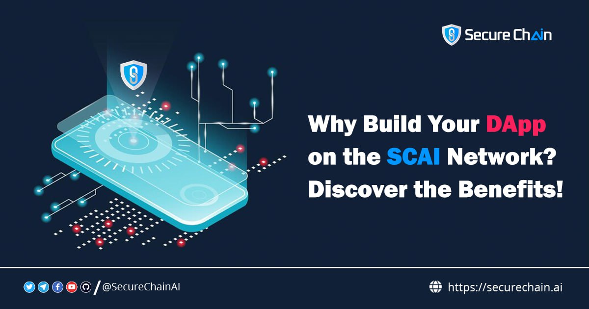 SecureChainAI's tweet image. 🏗️ Are you considering building your #DApp on a reliable and efficient network? Look no further than the SCAI Network. With its advanced technology and robust infrastructure, your DApp will experience unrivaled performance and scalability. #DAppDevelopment 🧵⬇️