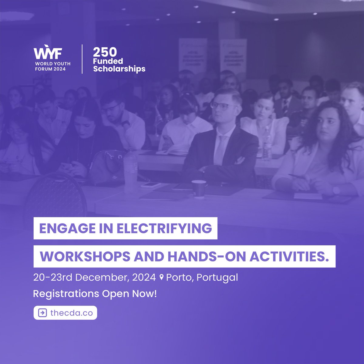 thecdaco's tweet photo. Ready to Rock the World Stage? 

🌟 Join us in Portugal for the World Youth Forum and turn your dreams into action! 

Let's make global magic happen together!

#worldyouthforum #wyf24 #worldyouthforum2024 https://t.co/zIwy4vArwu