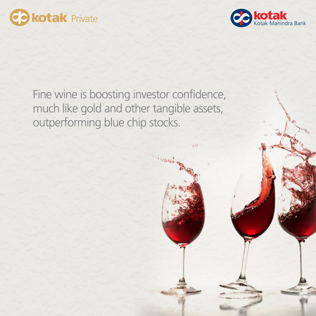 Kotak_pvt's tweet photo. In today’s unpredictable market conditions, this age-old tangible asset has been establishing stability among HNI portfolios. The face-off between conventional assets and fine wine is on!

#KotakPrivate #LiveYourPurpose #InsightOut https://t.co/Cwre2pRNv3