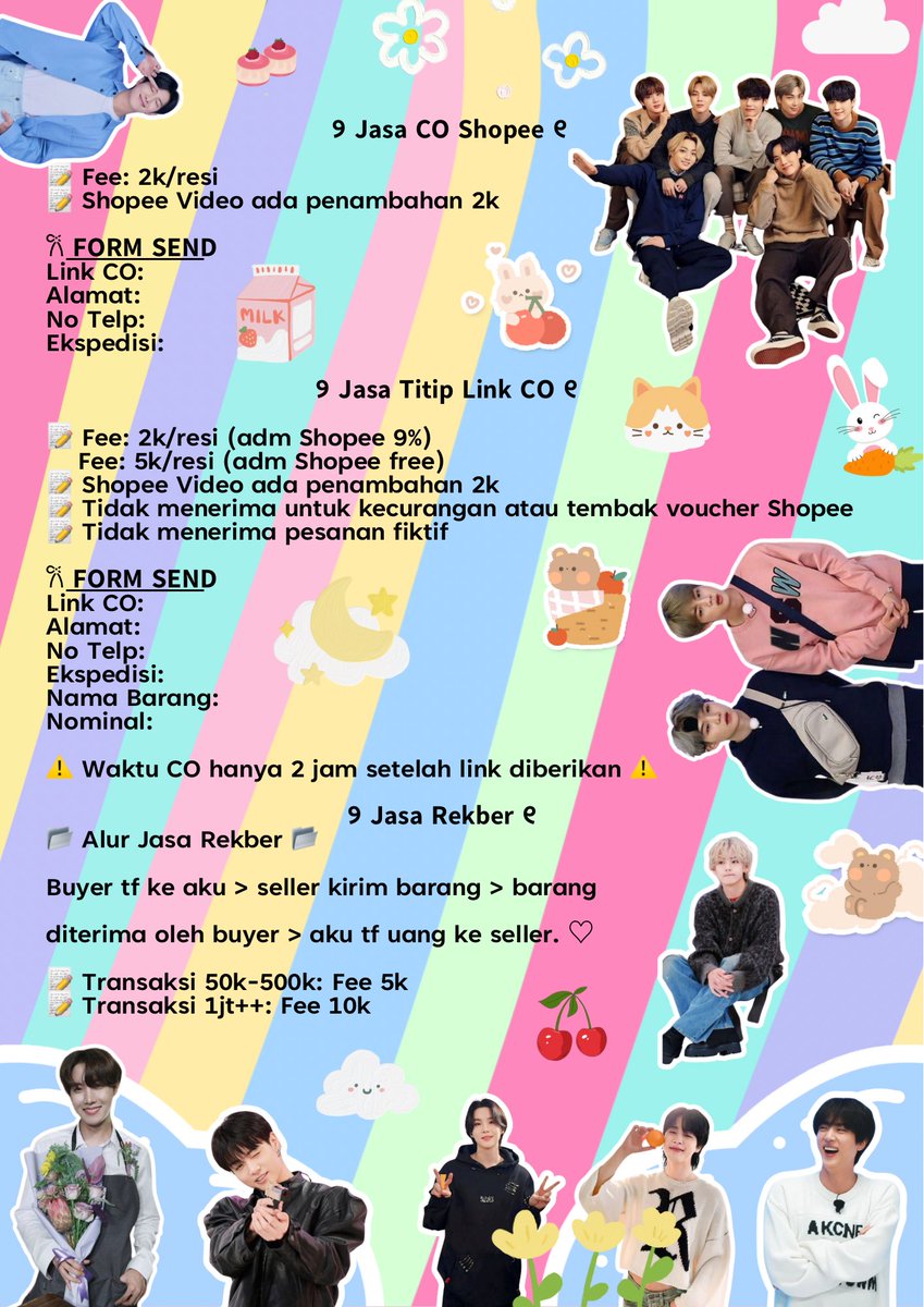 aleettaaaback | JASA JUAL AAB BTS CH INA KR JP tweet media