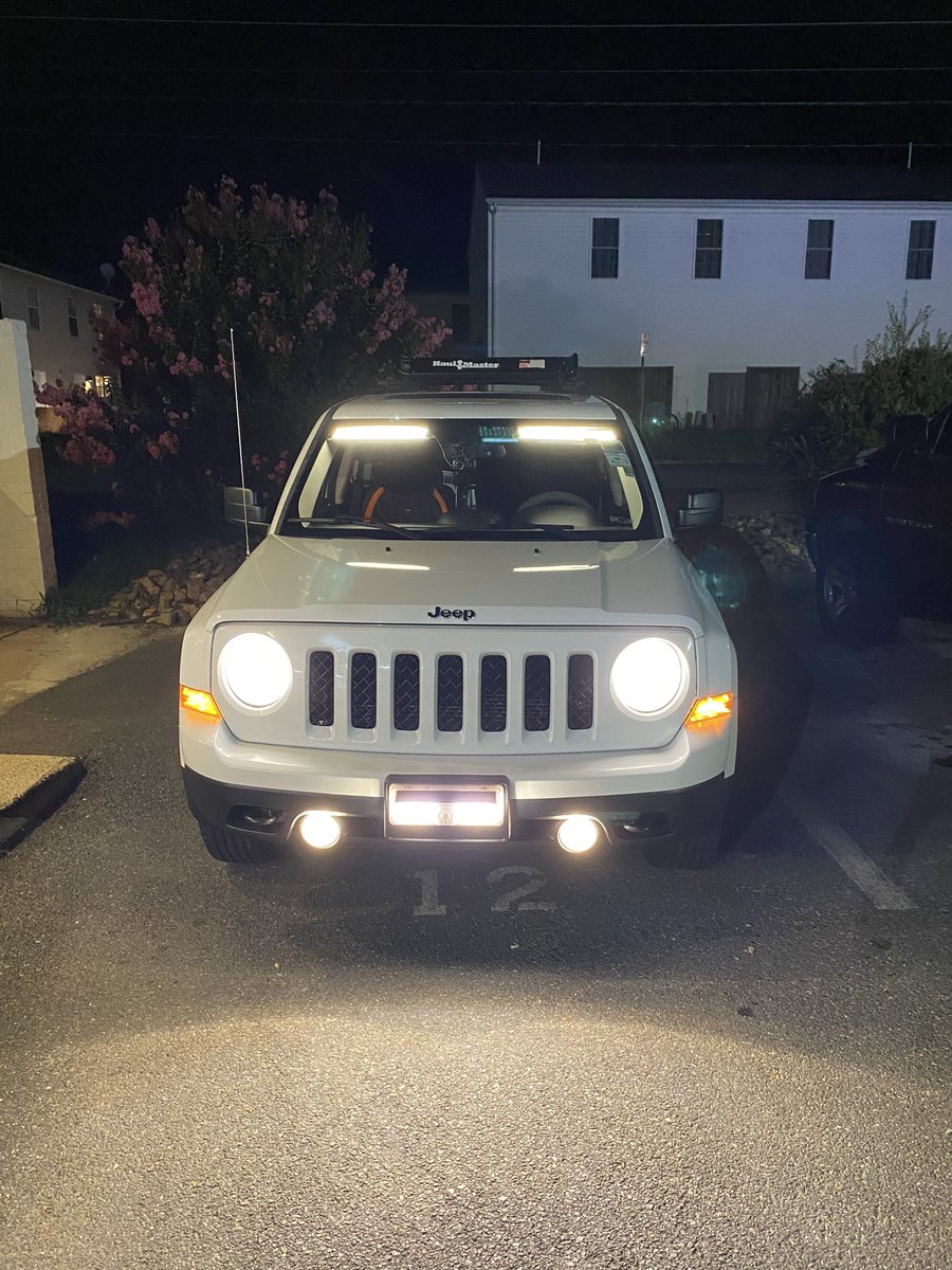 Added a roof rack this week. Here’s a night shot.