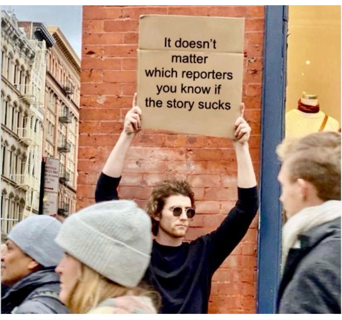 saw a PR guy post this on LinkedIn to other PR people. it is correct.