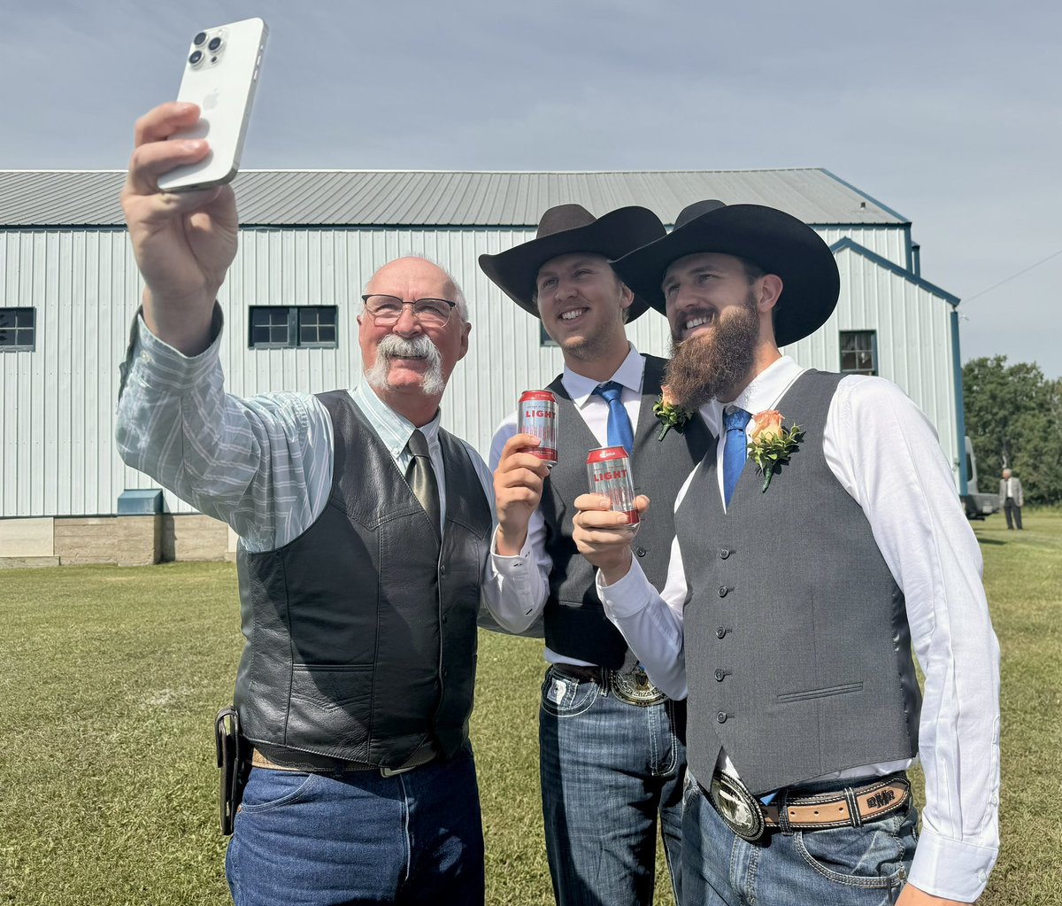 oldmangord's tweet photo. I was at a wedding this past weekend. I like to think I’ve been a positive influence on my nephews 😝 #connectbarley @CoopCRS @HumboldtCoop https://t.co/AAjyUMAqcu