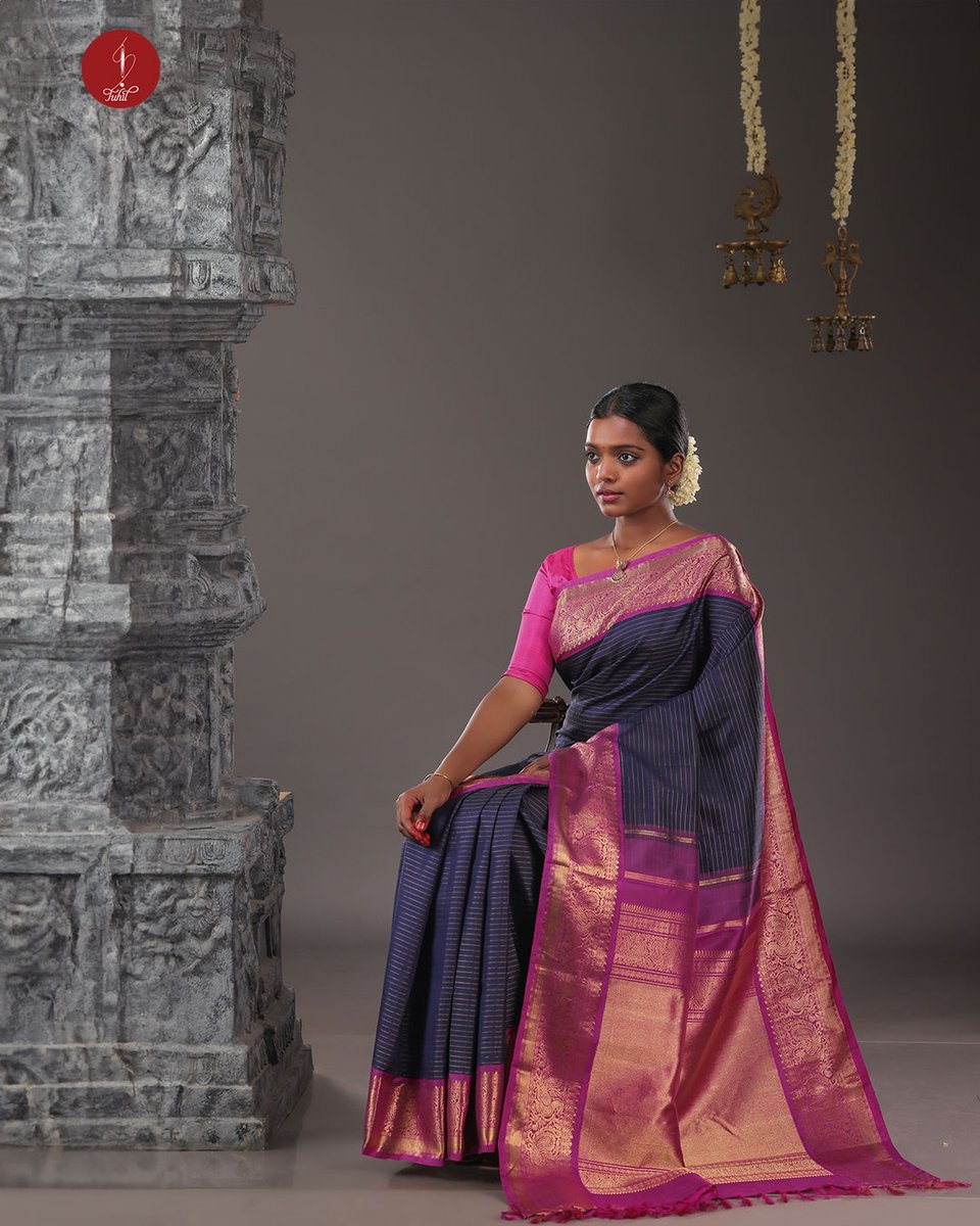 houseoftuhil's tweet photo. The churn of the blue ocean...our pure silk #Kanchipuram saree from #Shanta. Shop now online at https://t.co/L652vCQGOv or visit our store at 1st Floor, E28, 2nd Avenue, Ramaniyam Arcade, Besant Nagar (Above Words &amp; Worths Bookstore) | Entrance on 16th Cross St, #Chennai, India. https://t.co/rMHflQGJ2V