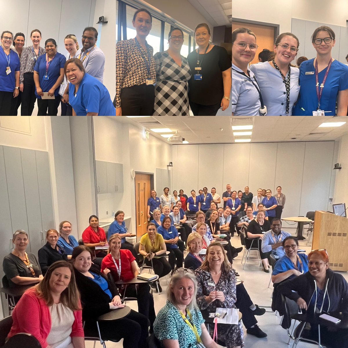 Great turn out for our “Next Steps”  #SJHNursing on Pathway to Excellence.. the smiles tell the story of engagement, energy &amp; friendships … Thank you all 🌸 . All grades &amp; all areas represented.. let’s take that step together 💡