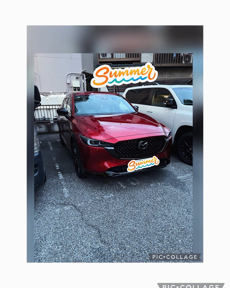先日納車されたCX-5にエコダイヤキーパーのコーティングしました！
ツルツルで艶もあり大変満足です😊
しかも雨降ったら汚れの落ちがすごい！！
びっくりしましたが、嬉しくて感動しちゃいました😀
これからも大切に乗って行きたいと思ってます😁
 #mazda  #cx5  #sportsappearance  #エコダイヤ
