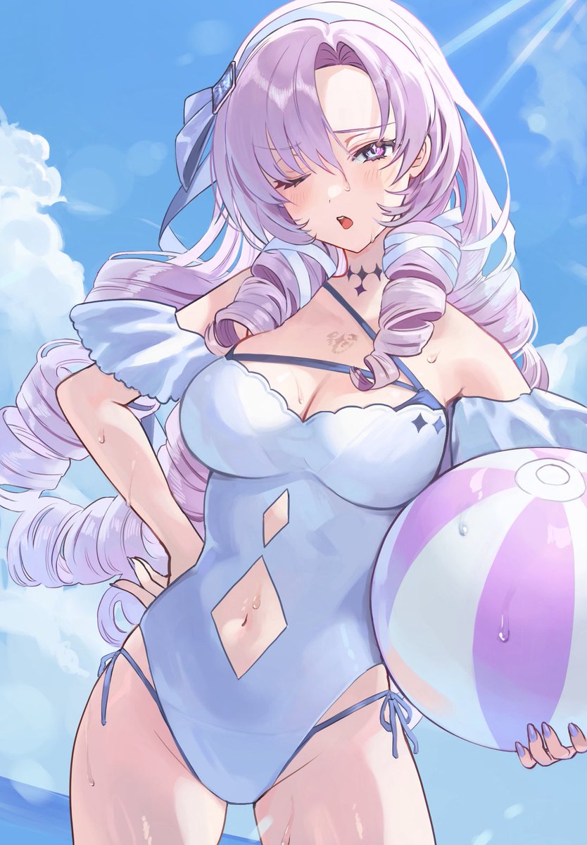 アツい夏のサロメお姉様を描きました☀️🏝️👙
#サロメ百万展