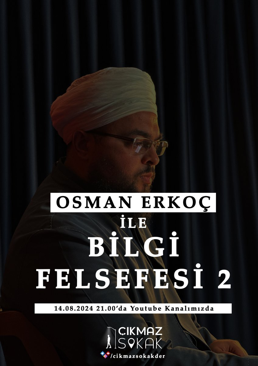 Bilgi Felsefesi 2 Bu Akşam ( Çarşamba ) Saat 21.00'da <a href="/osmanerkocc/">Osman Erkoc</a> hoca ile youtube kanalımızda.

youtube.com/watch?v=2WAbxm…