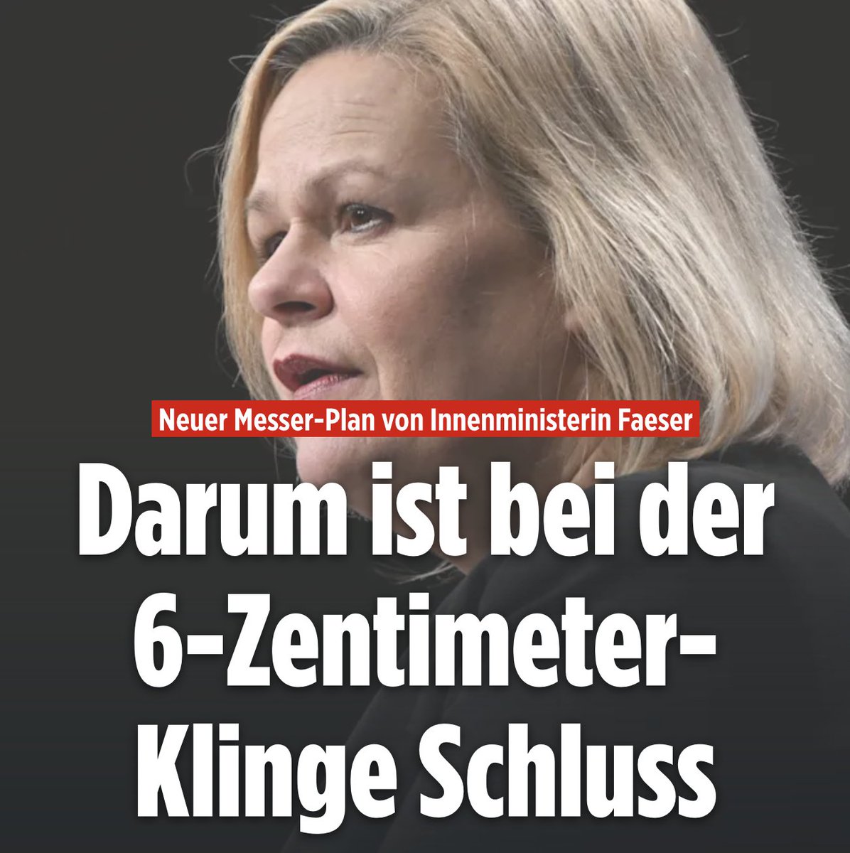 _aschenbrenner's tweet image. Weil man sonst nichts mehr spürt? #Faeserverbot #Faeser #Messerverbot #Messerattacken 

(Red.)