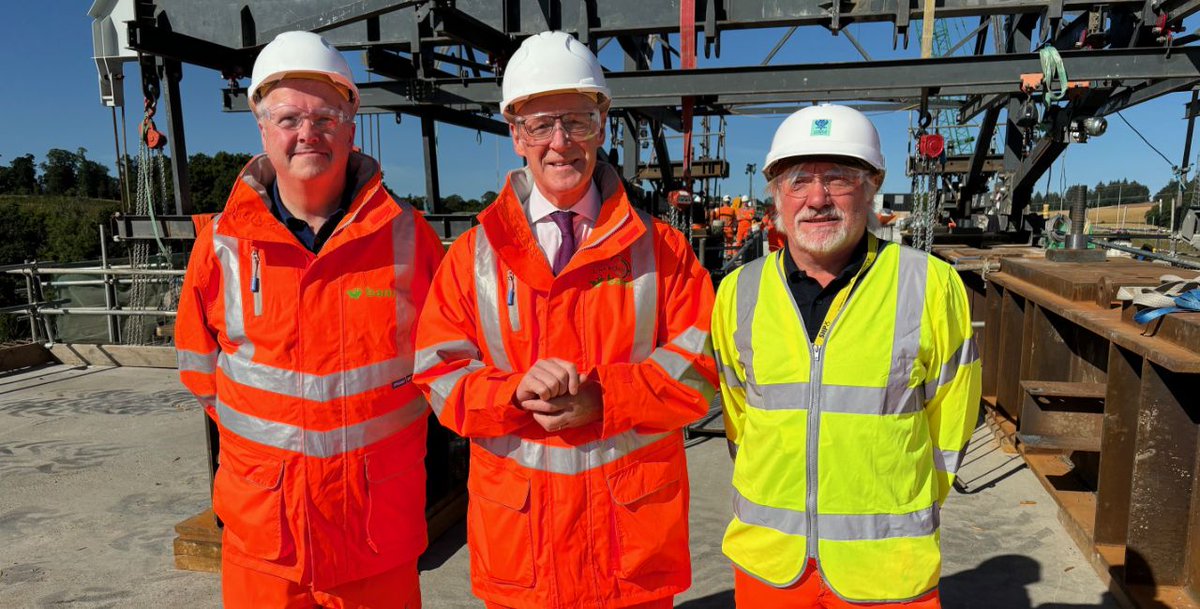 PTFutures1's tweet photo. First Minister, John Swinney, became one of the first people to walk across Destiny Bridge when he visited the Cross Tay Link Road project today. Full Story > https://t.co/wnAhzD0XcT https://t.co/y767xH5yhj