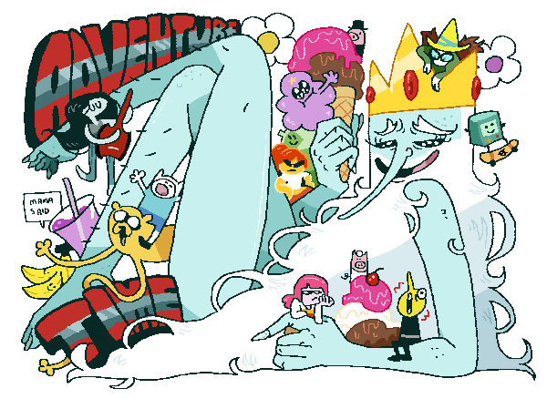haveneuh2's tweet image. ice king color spread