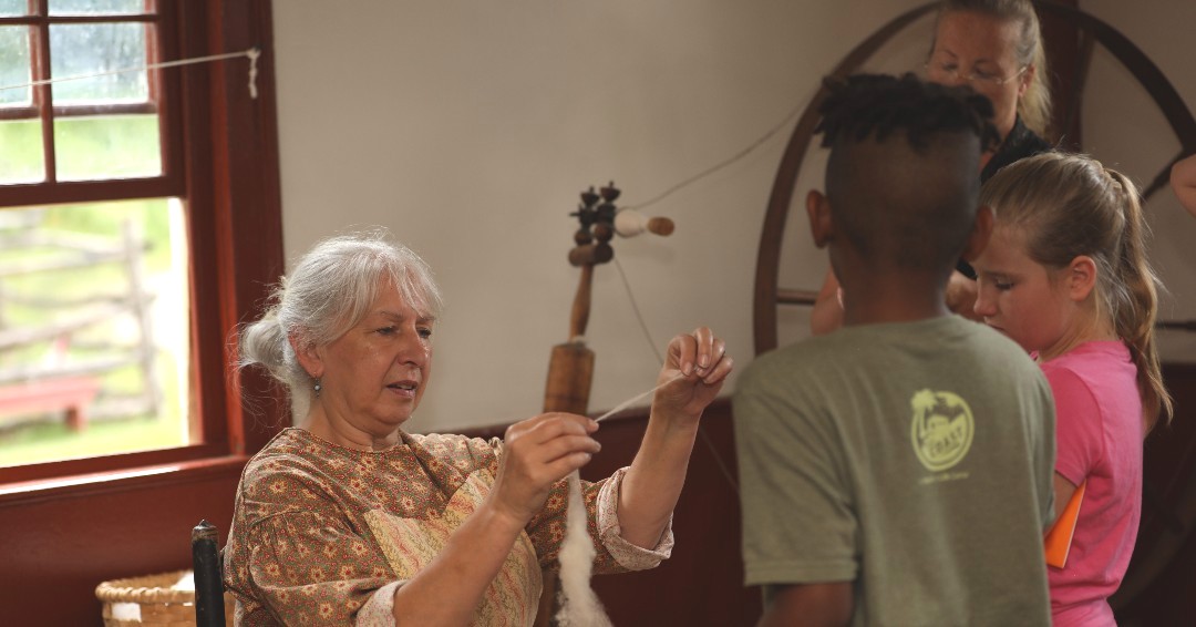 We love being able to provide hands-on historical experiences to visitors of all ages!