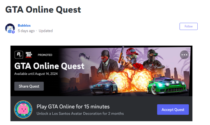 GTA Online Quest