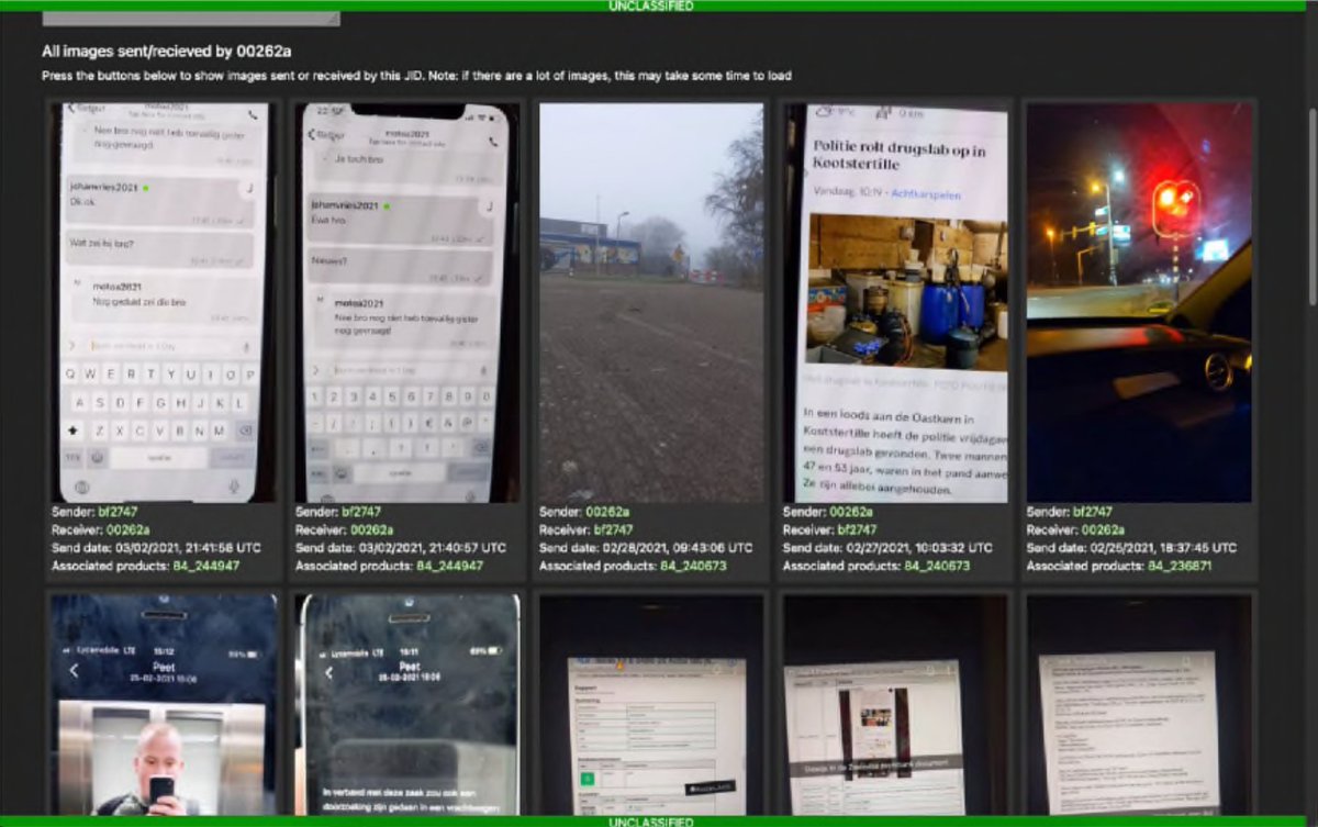 josephfcox's tweet photo. New: here are never-before-published screenshots of the FBI's dashboard for wiretapping the world. "Hola iBot" was used to monitor millions of messages from the secretly backdoored messaging app Anom. But also map social connections, plot movements, more https://t.co/xdvxCpXRfq https://t.co/LmQ0JXwb1K