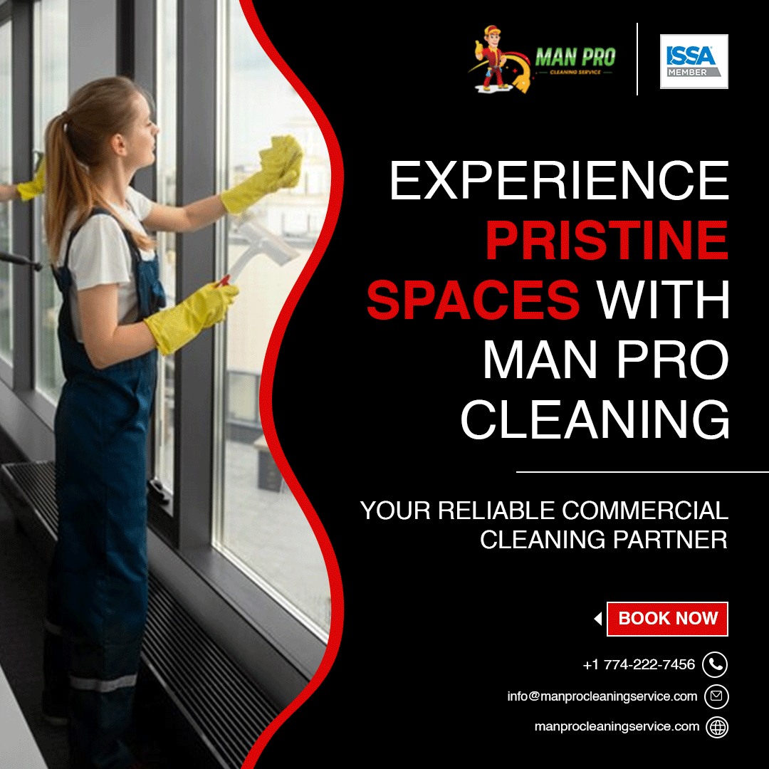 Welcome to Man Pro Cleaning Services, your trusted partner for immaculate commercial spaces. We tailor our top-notch cleaning solutions to meet your specific needs, offering flexible scheduling options 
Visit - manprocleaningservice.com
#ManProCleaning #PristineSpaces