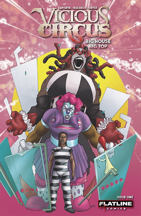 New Vicious Circus launching on <a href="/Kickstarter/">Kickstarter</a>  Sunday August 25! Check the new cover by @randodixonart with colors by Alivon Ortiz &amp; effects by @AmandaRachels.  
Follow at: kickstarter.com/projects/lapor…