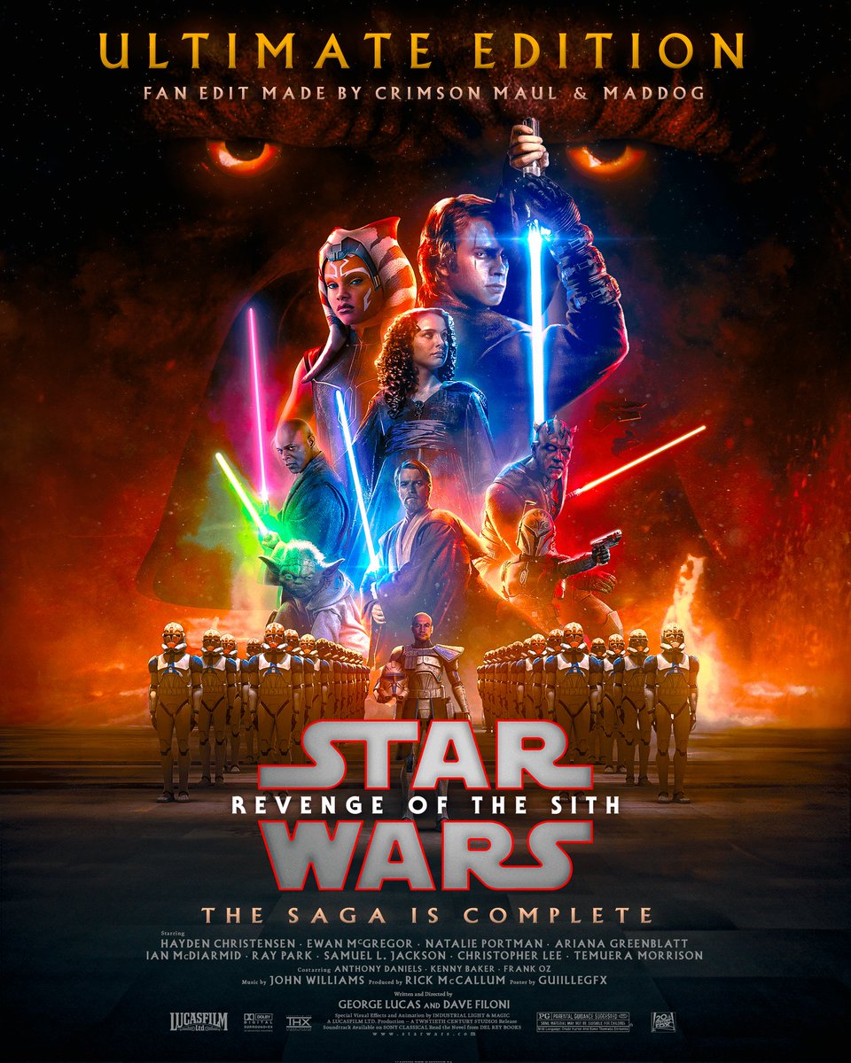 Would you watch a 4-hour ultimate cut of Revenge Of The Sith with additional new scenes added? ✨