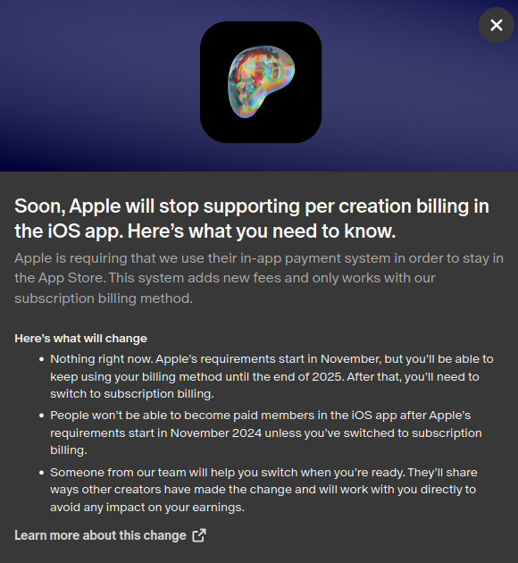 celixdog's tweet image. Hmm... Apparently @Apple is trying to strong arm companies like Patreon. It only seems this applies to #apple users. So - maybe if you support artists or creatives on Patreon, it's time to #switchtoandroid & maybe that will get their attention. Android has better features NEway.