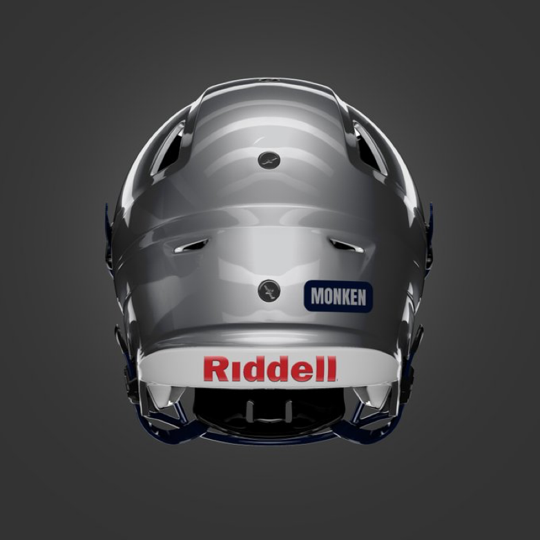 LPAthleticDept's tweet photo. This season @LakeParkFootbal is proud honor the memory of legendary Lake Park Coach Bob Monken, seen here at his 2023 stadium naming dedication ceremony,  with this helmet decal #WeAreLakePark https://t.co/OhaEc1zibs