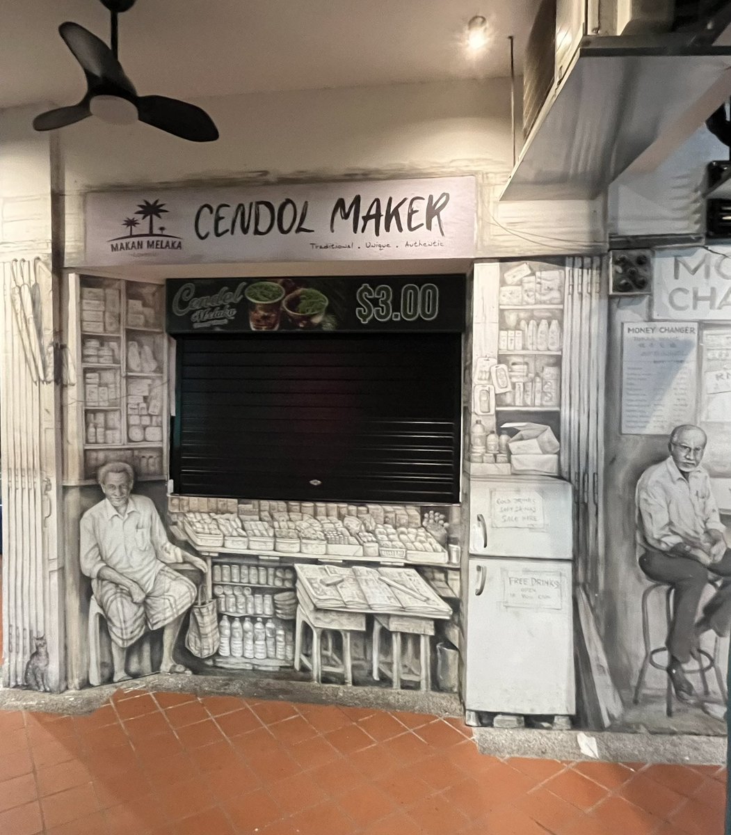 AmberMDarr's tweet photo. It must have been near midnight when having gotten ‘lost’ in a trek from Little India to Bugis Street, when I chanced upon this delicate mural of gujarati traders near Singapore’s Arab Street and felt as though I knew them from another life #Singapore #KampongGlam https://t.co/OiW5cDFwSC
