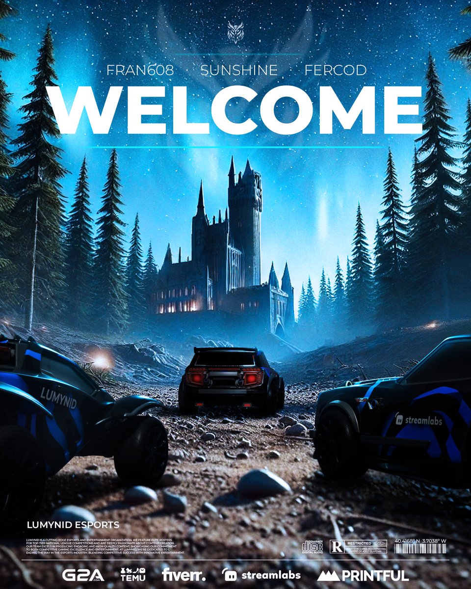 📢 BIENVENIDOS | #RocketLeague

Hoy nos complace anunciar la nueva sección y el roster que nos acompañará esta temporada.

👔 @Sharrpp12 
👔 @SunshineGG_ 
🚗 @Fran608Rl 
🚗 @SunshineGG_ 
🚗 <a href="/Fercod007/">Fercod</a> 

Bienvenidos a vuestra casa 🫡💙

#LumWin #LumynidProject 🦉