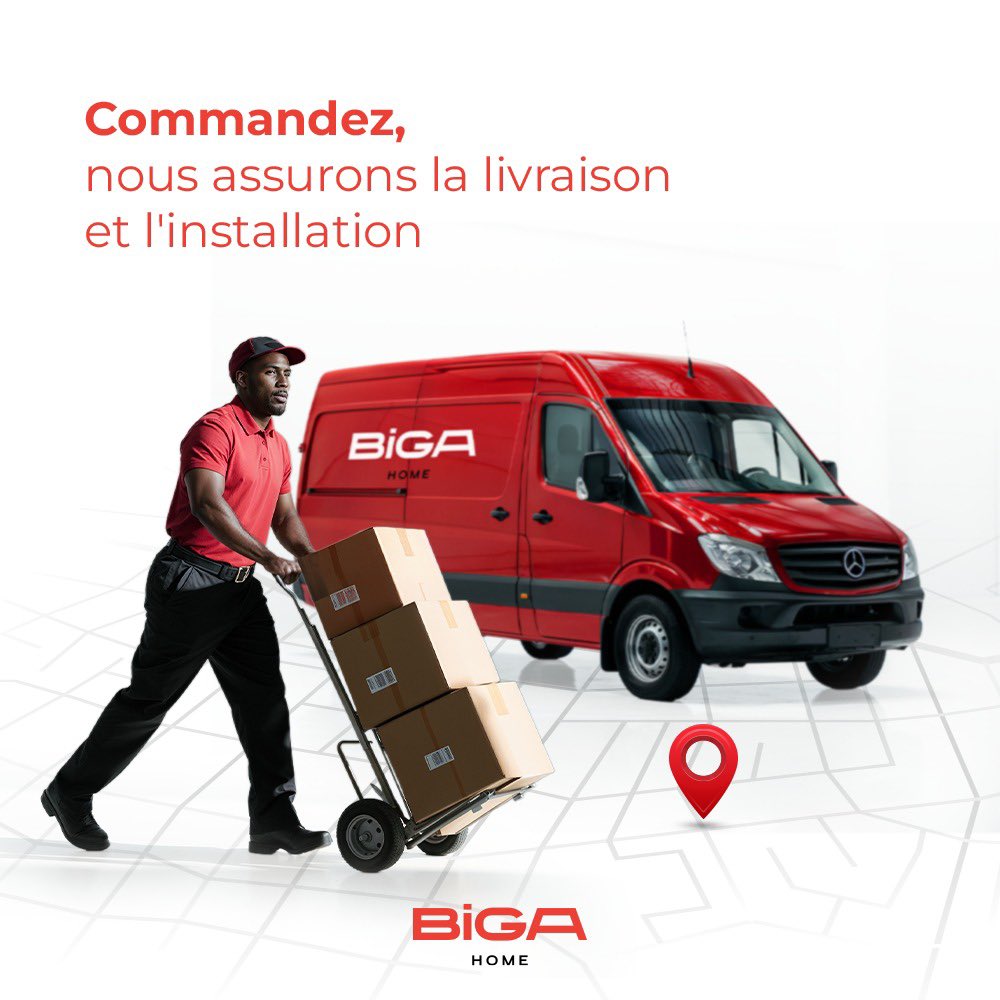 bigahome's tweet photo. Chez Biga Home, nous vous accompagnons tout au long de votre processus d'ameublement avec un service de qualité, du début à la fin.
Après votre achat, nous nous chargeons de la livraison et du montage de vos meubles pour assurer une installation optimale et éviter tout dommage. https://t.co/0Uvb1LI2nZ