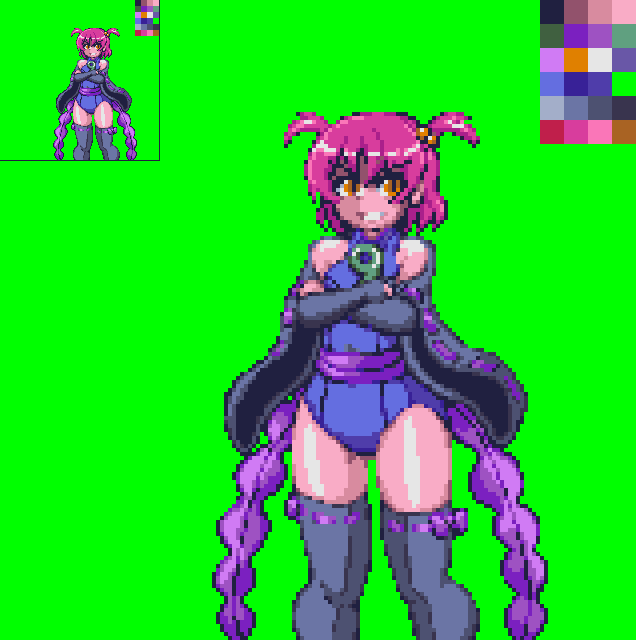 色数追加で24色!
ミカガミ(エビルユイ)ちゃん|ω゜) 