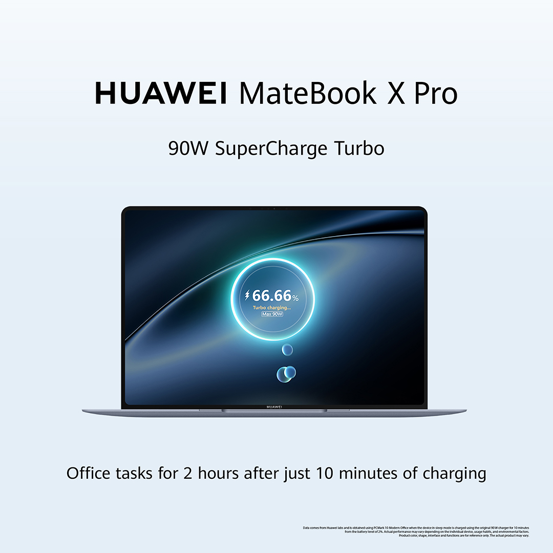 HuaweiZA's tweet image. 🔋 Never slow down! #HUAWEIMateBookXPro ensures you spend less time plugged in and more time on the move!
