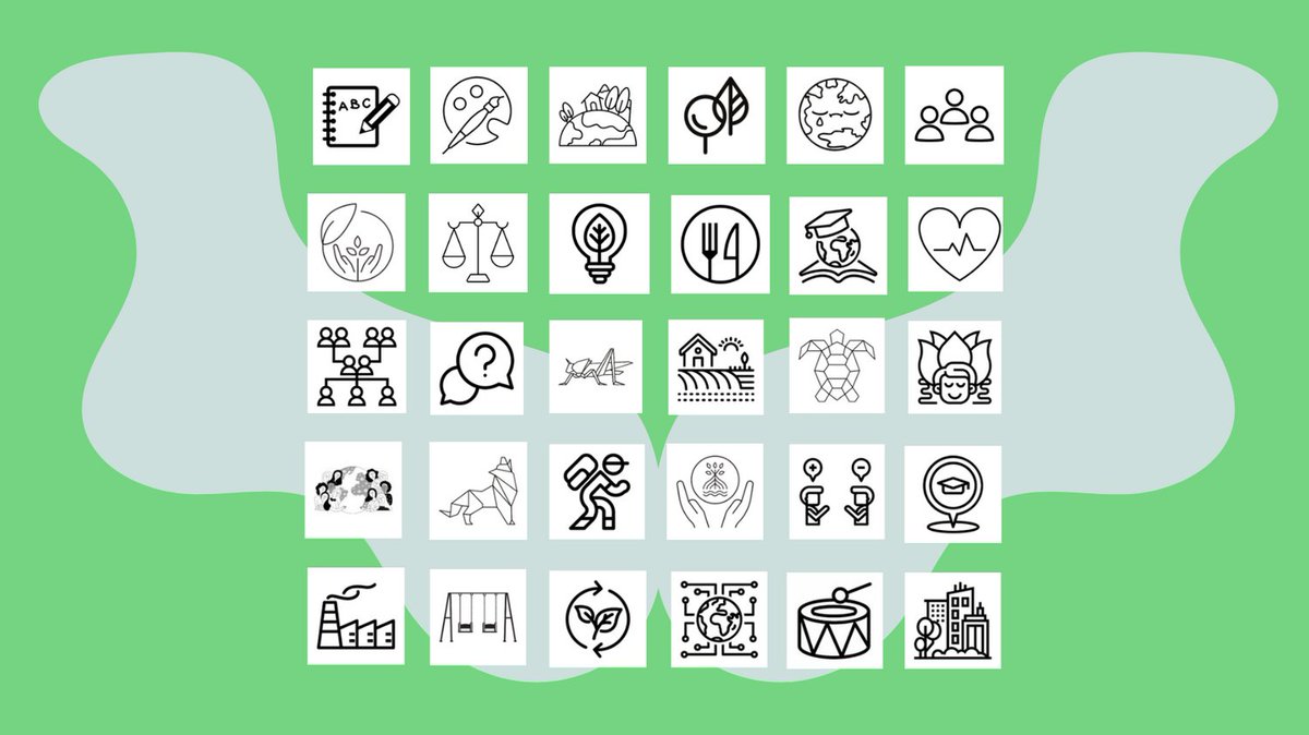 What do these symbols have in common?

They are categories you can use to search Green Teacher articles on our website!

You can also search our articles by age!

Visit greenteacher.com to learn more!

#greenteacher #environmentaleducation