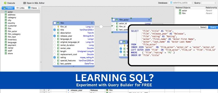 proactiveintl's tweet photo. Learning #SQL ? You can experiment for free with the Valentina Studio Query Builder and your database of choice. We can help. Available on macOS Windows & #Linux . #linuxdev #dbadmin https://t.co/pHIeV1iMju https://t.co/ZasKhCn9AD