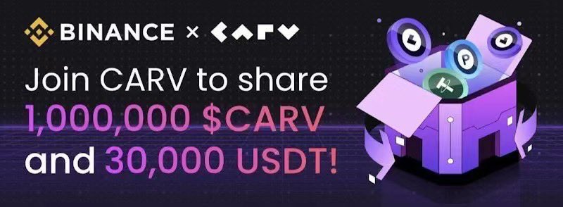 oldmster's tweet photo. ◾️Binance Web3 钱包 x CARV 100 万 $CARV 加上 3 万 USDT活动。

◾️CARV 是游戏和 AI 领域的模块化数据层项目

◾️传送门：https://t.co/D1CkNXfQyw

BNBChain孵化计划的佼佼者，未来可期啊！ https://t.co/pxUNKc8lbg