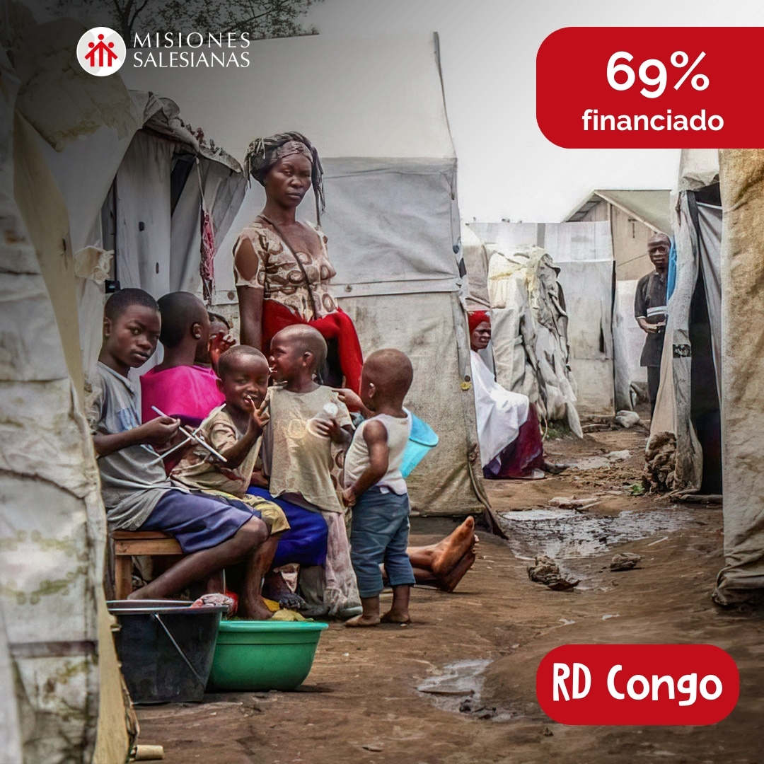 MSalesianas's tweet photo. #ProyectoMS | 🎯 Más de 30.000 personas viven en el centro Don Bosco Ngangi. Personas que han huido de sus hogares sin nada. Necesitan alimentos, kits de higiene, productos de primera necesidad... Colabora🔗https://t.co/wSjrsocYMV https://t.co/fYYEGjbKJ1