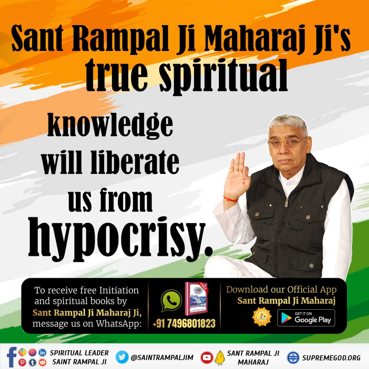 Meeruprakash's tweet photo. #Freedom_From_Evil
Sant Rampal Ji Maharaj Ji's true spiritual knowledge will liberate us from hypocrisy.
⤵️⤵️⤵️⤵️
Sant Rampal Ji Maharaj https://t.co/b0cwufuMrg
