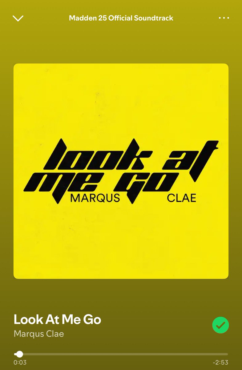 Official Madden 25 Soundtrack
Nezi Momodu - Forever Reign
Marqus Clae - Look At Me Go