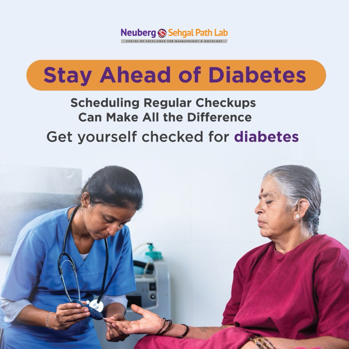 SehgalPathLab's tweet image. Keep diabetes at bay with regular checkups! 🌟 Schedule your health screening today and stay proactive about your well-being. 

 #StayHealthy #regularcheckups #WellnessTogether #HealthFirst #ProactiveHealth #NeubergDiagnostics #NeubergSehgalPathLab