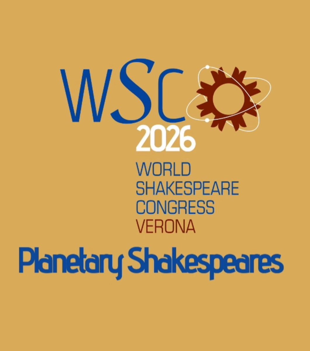 DEADLINE reminder ‼️
Join us in #Verona for the 12th World Shakespeare Congress, which will take place in 2026. 
Deadline for submitting a proposal is **15 September 2024**
Check wsc2026.org for instructions.
We look forward to seeing you! 🍀