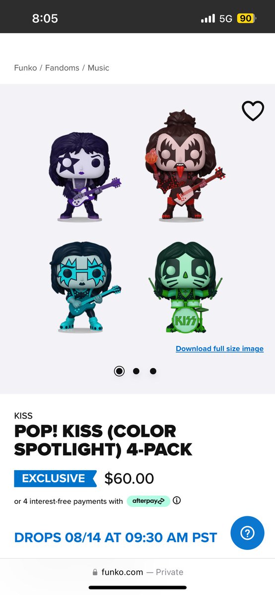 nerdzonecollect's tweet image. Drops today on funko shop
#funko #kissfans