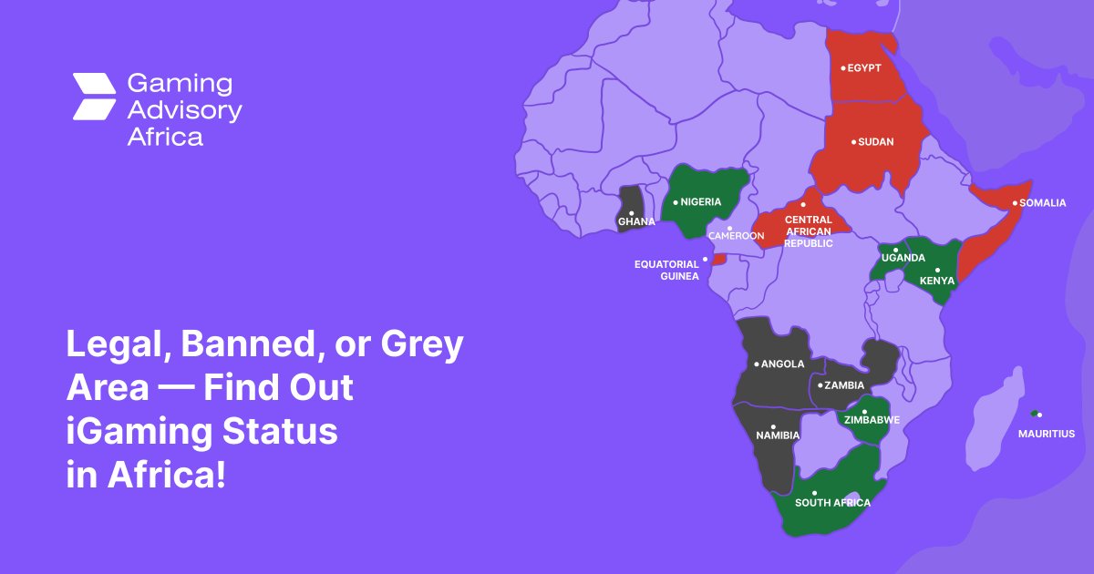 igamingadvisory's tweet photo. Curious about #iGaming regulation in Africa? 🤔

The continent's legal landscape is diverse, with countries where iGaming is legal, banned, or exists in a grey area. We prepared a rundown of several African countries, which you can access via this link: https://t.co/CuvZSt7CWu https://t.co/48g8IUkz8U