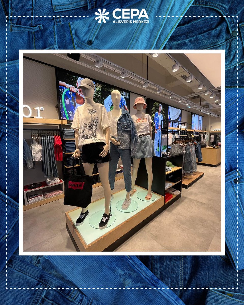 jepubliccom's tweet photo. Levi’s, yenilenen mağazamızla Cepa AVM’de sizleri bekliyor! ✨ Moda ve trendlerin buluştuğu bu özel mekânda stilinizi güncelleyin. 

#Jepublic #Levis #CepaAVM #Moda #Tarz https://t.co/bTdUbLIaQi