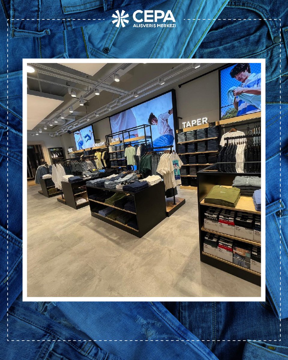 jepubliccom's tweet photo. Levi’s, yenilenen mağazamızla Cepa AVM’de sizleri bekliyor! ✨ Moda ve trendlerin buluştuğu bu özel mekânda stilinizi güncelleyin. 

#Jepublic #Levis #CepaAVM #Moda #Tarz https://t.co/bTdUbLIaQi