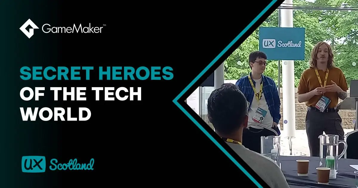 Our expert UX navigators represented GameMaker at the UX Scotland Conference! We spoke to them about how they approach game engine UX.

We’re also collecting UX feedback - get involved! 📝

🔗 gamemaker.io/en/blog/gamema…