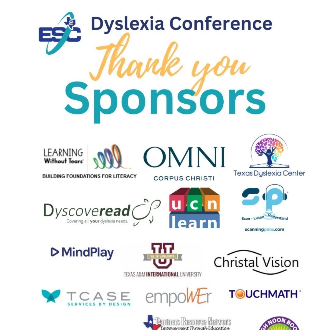 ESCRegion2's tweet photo. The ESC2 Dyslexia Conference was an incredible success! Huge thank you to our sponsors for making it possible. We explored key dyslexia topics, deepening our understanding and practices. #ESC2DyslexiaConf #ESC2Excellence https://t.co/QHY1W6Gv6q
