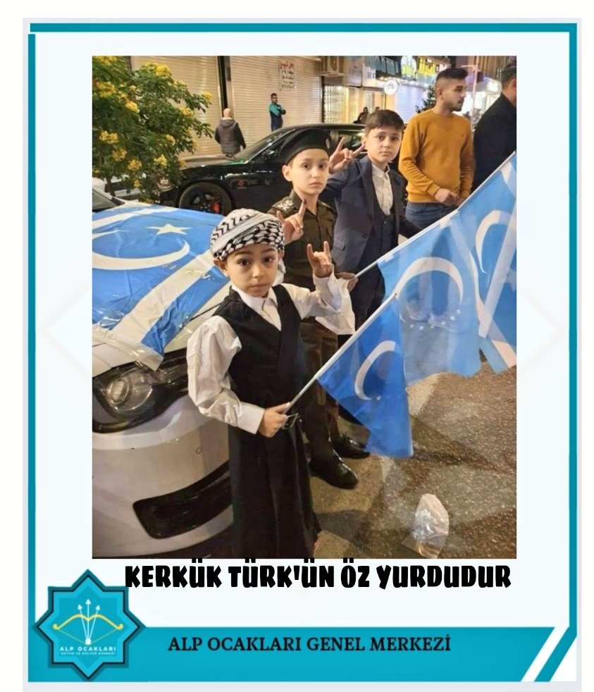 Kerkük  Türktür Türk Kalacak. 
Kerkük Kadim Türk Yurdudur asla vazgeçemeyiz. Erinde gecinde esir Türk illeri özgürlüğüne kavuşacak. 
Ümit Ağkıran
Alp Ocakları Genel Başkanı