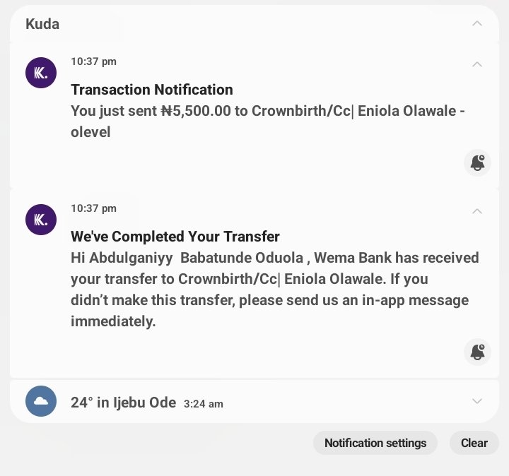 gilopumping's tweet photo. @autocreditpay I made payment of 5500 yesterday up till this moment it is not successful on tasued payment portal

Transaction Id:  090267240813223720009000390118 https://t.co/jgIWOXZK7v